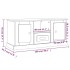 Mueble para TV madera contrachapada roble Sonoma 100x35,5x45