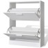 Mueble zapatero blanco con 2