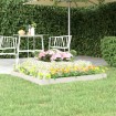 Jardinera madera maciza de pino blanco 110x110x27 cm