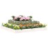Jardinera madera maciza de pino blanco 110x110x27