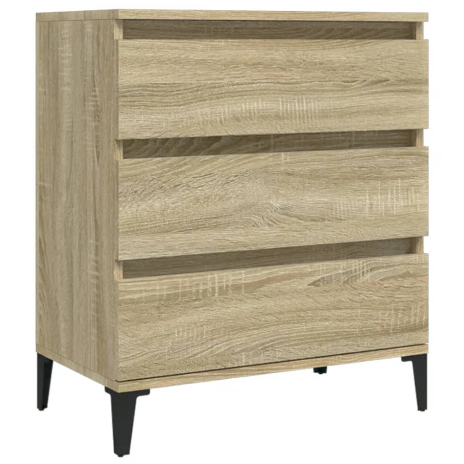 Aparador de madera contrachapada roble Sonoma 60x35x70