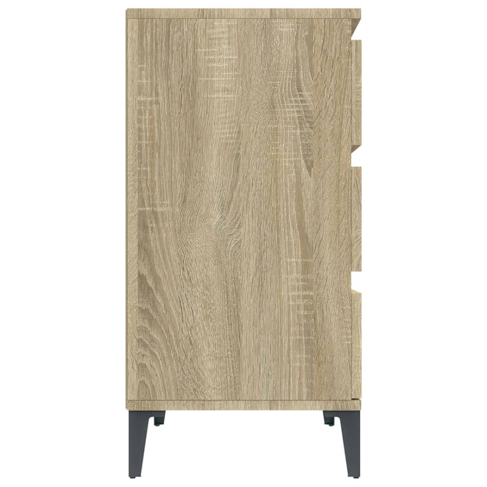 Aparador de madera contrachapada roble Sonoma 60x35x70