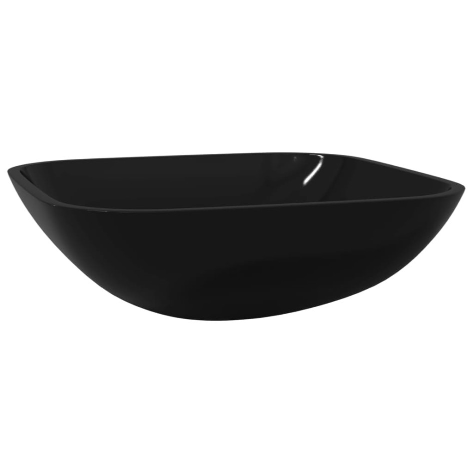 Lavabo de vidrio negro 42x42x14