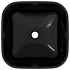 Lavabo de vidrio negro 42x42x14