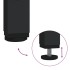 Mueble de TV madera contrachapada negro 100x40x45