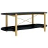 Mesa de centro madera contrachapada negro 110x48x40