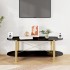 Mesa de centro madera contrachapada negro 110x48x40