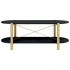 Mesa de centro madera contrachapada negro 110x48x40