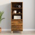 Aparador alto madera contrachapada roble ahumado 40x36x110