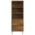 Aparador alto madera contrachapada roble ahumado 40x36x110