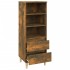 Aparador alto madera contrachapada roble ahumado 40x36x110