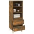 Aparador alto madera contrachapada roble ahumado 40x36x110