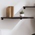 Estante pared madera roble tratada marrón oscuro 60x50x(2-4)
