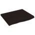 Estante pared madera roble tratada marrón oscuro 60x50x(2-4)