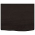 Estante pared madera roble tratada marrón oscuro 60x50x(2-4)