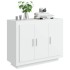 Aparador de madera contrachapada blanco 92x35x75