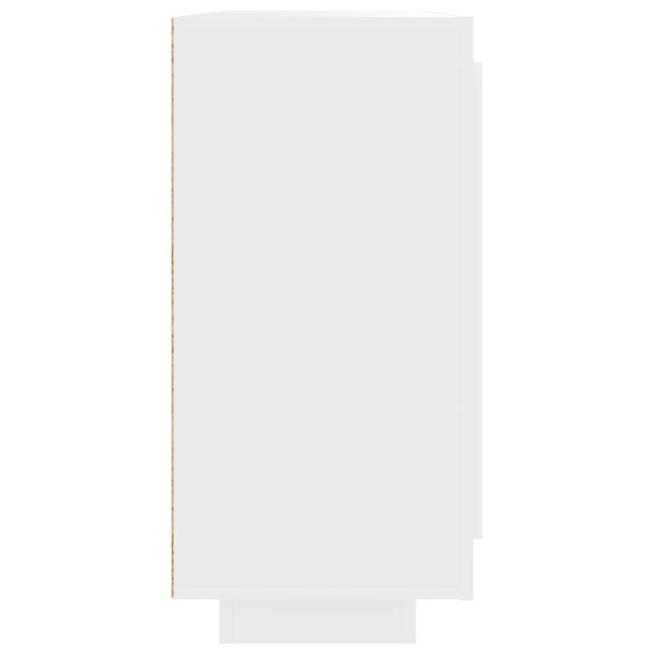 Aparador de madera contrachapada blanco 92x35x75