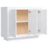 Aparador de madera contrachapada blanco 92x35x75