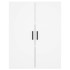 Aparador alto madera contrachapada blanco 69,5x34x180