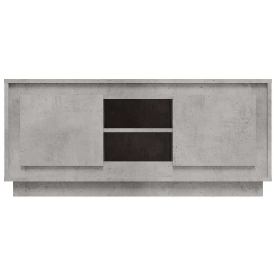 Mueble de TV madera contrachapada gris hormigón 102x35x45