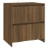 Aparador de madera contrachapada marrón roble 70x41x75
