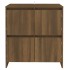 Aparador de madera contrachapada marrón roble 70x41x75