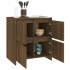 Aparador de madera contrachapada marrón roble 70x41x75