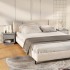 Mesitas de noche 2 uds contrachapada gris hormigón 45x34x44