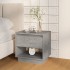 Mesitas de noche 2 uds contrachapada gris hormigón 45x34x44