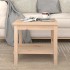 Mesa de centro de madera maciza de pino 50x50x45