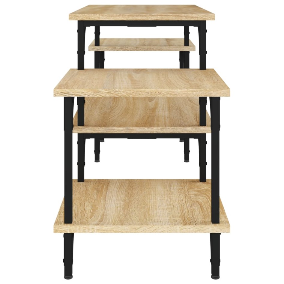 Mueble para TV madera contrachapada roble Sonoma 117x35x52