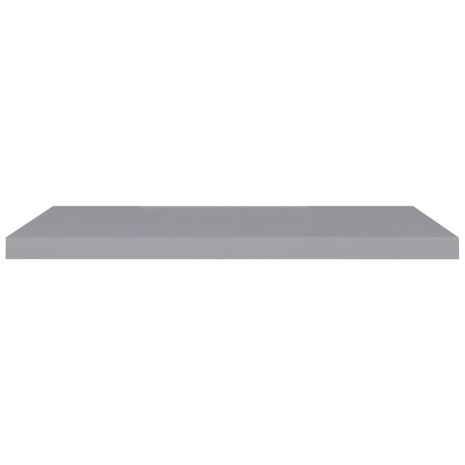 Estantes flotantes de pared 4 uds MDF gris 90x23,5x3,8