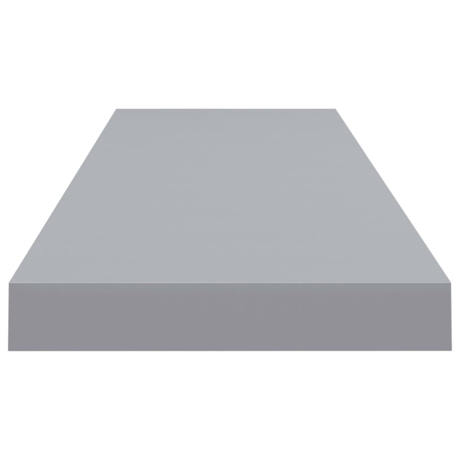 Estantes flotantes de pared 4 uds MDF gris 90x23,5x3,8