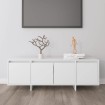Mueble para TV madera contrachapada blanco 120x30x40,5 cm