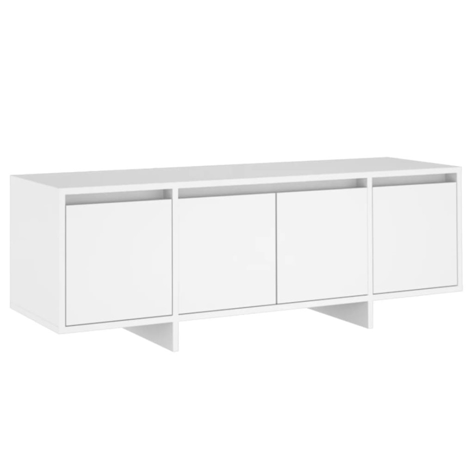 Mueble para TV madera contrachapada blanco 120x30x40,5