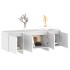 Mueble para TV madera contrachapada blanco 120x30x40,5