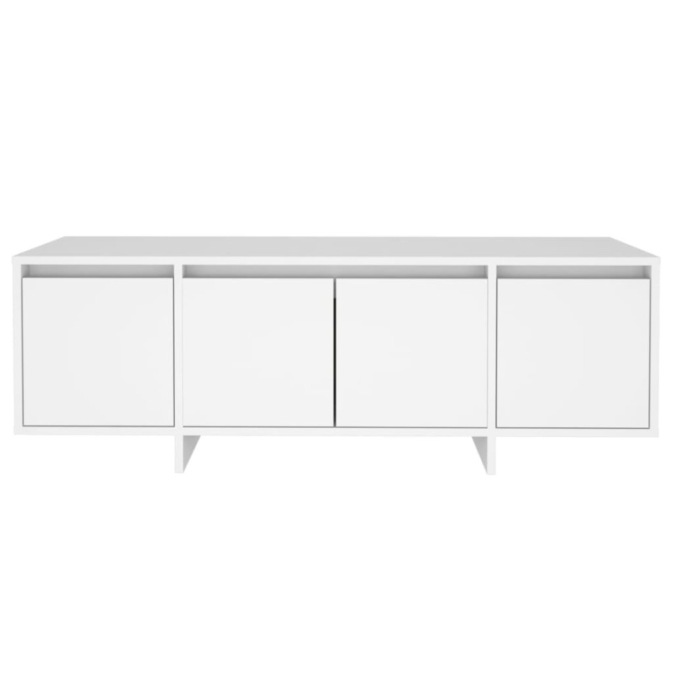 Mueble para TV madera contrachapada blanco 120x30x40,5