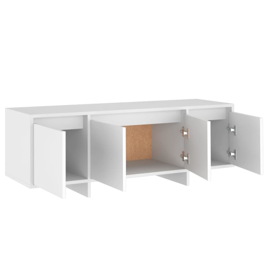 Mueble para TV madera contrachapada blanco 120x30x40,5