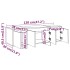 Mueble para TV madera contrachapada blanco 120x30x40,5