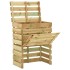 Compostador de láminas madera de pino impregnada 80x50x100