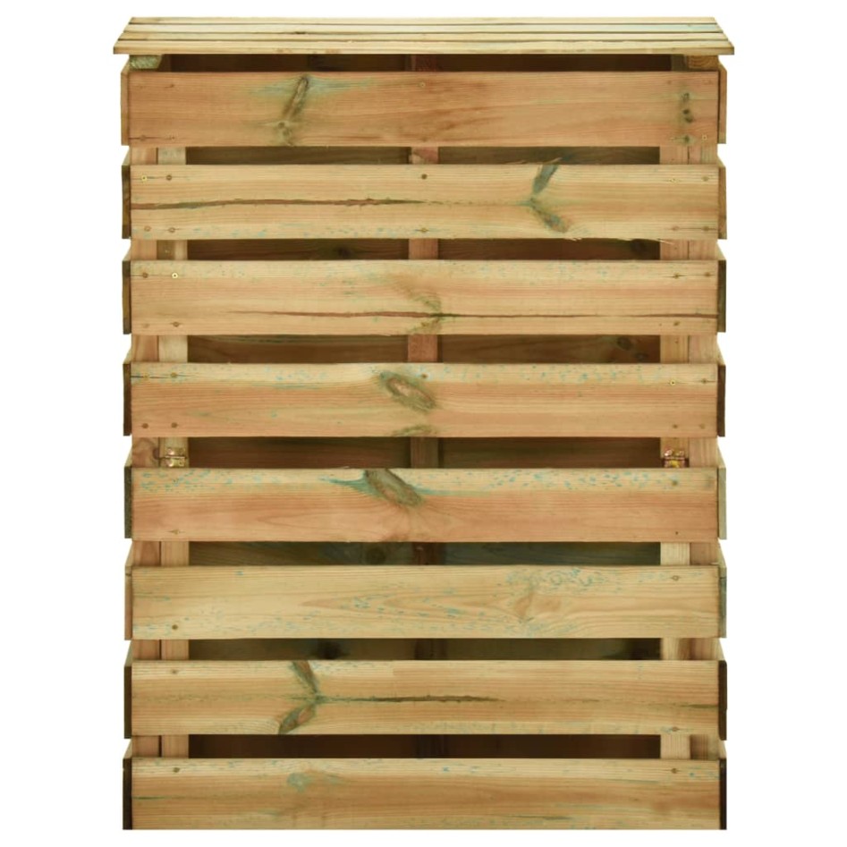 Compostador de láminas madera de pino impregnada 80x50x100