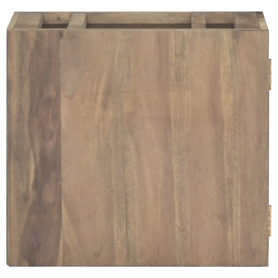 Armario de baño de pared madera maciza de teca 45x30x40