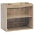 Armario de baño de pared madera maciza de teca 45x30x40