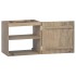 Armario de baño de pared madera maciza de teca 45x30x40