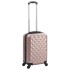 Maleta con ruedas trolley rígida rosa dorado