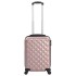 Maleta con ruedas trolley rígida rosa dorado