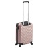 Maleta con ruedas trolley rígida rosa dorado