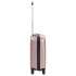Maleta con ruedas trolley rígida rosa dorado