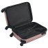 Maleta con ruedas trolley rígida rosa dorado
