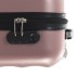 Maleta con ruedas trolley rígida rosa dorado